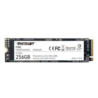 HD INTERNO SOLIDO 256GB PATRIOT P300 M.2 2280 PCIe GEN3 X4 NVME 1700MB/S / 1100MB/S P300P256GM28 P300 NEGRO