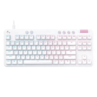TECLADO GAMING RGB LOGITECH G713 MECÁNICO ALÁMBRICO USB INGLÉS 920-010413 BLANCO