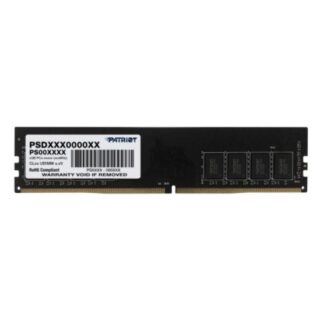 MEMORIA RAM PC 8GB PATRIOT SIGNATURE LINE UDIMM DDR5 4800MHz CL40 1.1V PMIC On Die ECC Sensor térmico PSD58G480041S NEGRO