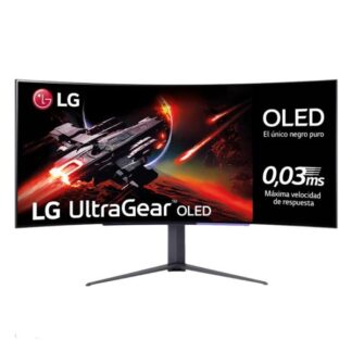 MONITOR LG 45 PULG 45GR95QE-B FHD IPS  3440 X1440 240HZ DP HDMI OLED CURVO