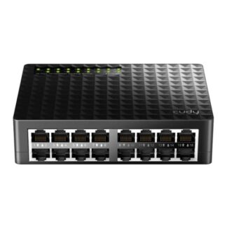 SWITCH  CUDY  FS1016D 1.0  16 PUERTOS RJ45  10/100 MBPS  NO ADMINISTRABLE NEGRO