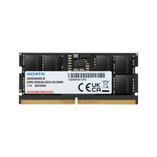 MEMORIA RAM LAPTOP ADATA 8 GB DDR5 5600 MHZ CL46 1.1 V AD5S56008G-S NEGRO