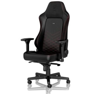 SILLA GAMING ERGONÓMICA NOBLECHAIRS HERO CUERO SINTÉTICO NBL-HRO-PU-BRD NEGRO / ROJO