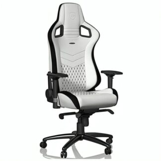 SILLA GAMING ERGONÓMICA NOBLECHAIRS EPIC CUERO SINTÉTICO NBL-PU-WHT-001 BLANCO