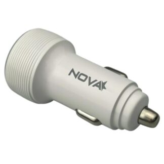 CARGADOR DE CARRO NOVA PA036EBC001C 36W 1 PUERTO USB-C Y 1 PUERTO USB-A CARGA RAPIDA BLANCO