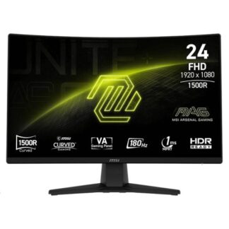 MONITOR MSI MAG 242C 23.6 PULG CURVO 1920 X 1080 180 HZ ANTI-GLARE HDMI Y DP 9S6-3BC31T-004
