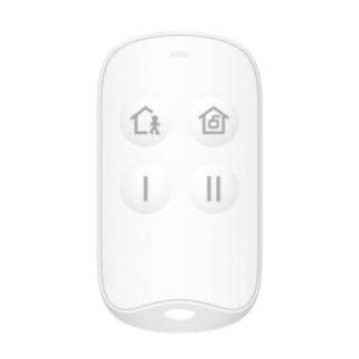 LLAVERO DE ALARMA HIKVISION DS-PKF201-WB AX HOME INALAMBRICO RF 433 MHZ ARMADO Y DESARMADO / BOTONES CONFIGURABLES 302402306 BLANCO
