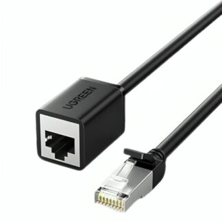 CABLE UTP UGREEN NW112 CAT 6 F/UTP RJ45 MACHO A HEMBRA 0.5 M 11278 NEGRO