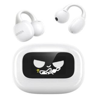 AUDIFONO UGREEN WS208 CLIPBUDS MAGIC TRUE INALÁMBRICO BLUETOOTH PANTALLA TÁCTIL 55136 BLANCO