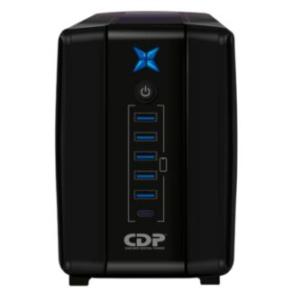 UPS CDP R-UPR1008 1000VA 500W UPS LINEA INTERACTIVA 120VAC AVR 8 TOMAS NEGRO