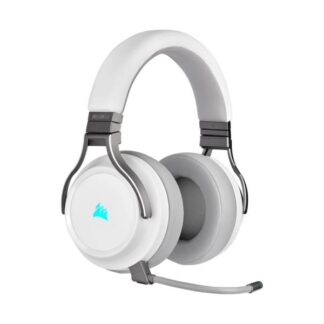HEADSET GAMING RGB CORSAIR VIRTUOSO INALÁMBRICO USB CA-9011186-NA BLANCO