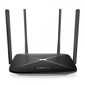 ROUTER MERCUSYS AC12G DUAL BAND 1200 MBPS WIFI 5 PUERTOS WAN / LAN NEGRO