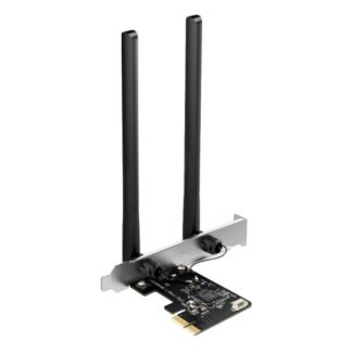 ADAPTADOR DE RED MERCUSYS MA30E(EU) PCIE WI-FI 5 BLUETOOTH 5.0 AC1200 867 MBPS  5 GHZ 2.4 GHZ NEGRO