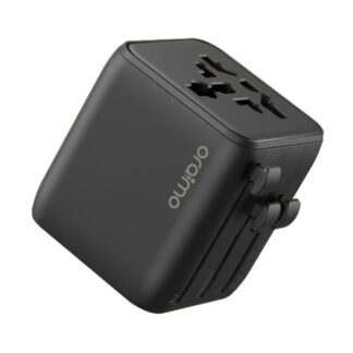 ADAPTADOR UNIVERSAL ORAIMO POWEROMNI 25 OCW-T01 2 TOMAS AC/ENCHUFES NEGRO