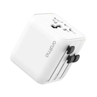 ADAPTADOR UNIVERSAL ORAIMO POWEROMNI 25 OCW-T01 2 TOMAS AC/ENCHUFES BLANCO