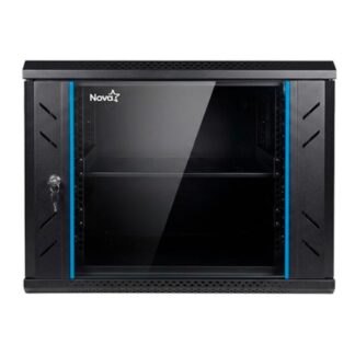 GABINETE DE RED 9U NOVA ACERO/PANEL SPCC CN09U11H001C NEGRO