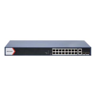 SWITCH HIKVISION DS-3E1520P-EI/M(O-STD) 16 PUERTOS GIGABIT POE/2 PUERTOS GIGABIT RJ45/2 PUERTOS FIBRA GIGABIT 10/100/1000 MBPS ADMINISTRABLE 301803788 NEGRO