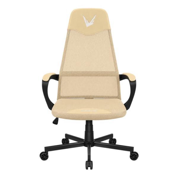 SILLA ERGONOMICA FORMULA V LINE ERGOLUX 1 MALLA CUERO SINTETICO PU APOYABRAZOS FIJOS SOPORTE LUMBAR 4711401665625 BEIGE