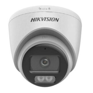 CAMARA TURRET HIKVISION DS-2CE72KF0T-LFS(2.8MM)(O-STD) 3K 5MP HDTVI/AHD/CVI/CVBS IR 40M LUZ BLANCA 40M AUDIO COLORVU SMART HYBRID LIGHT IP67 WDR DIGITAL 327800905 BLANCO
